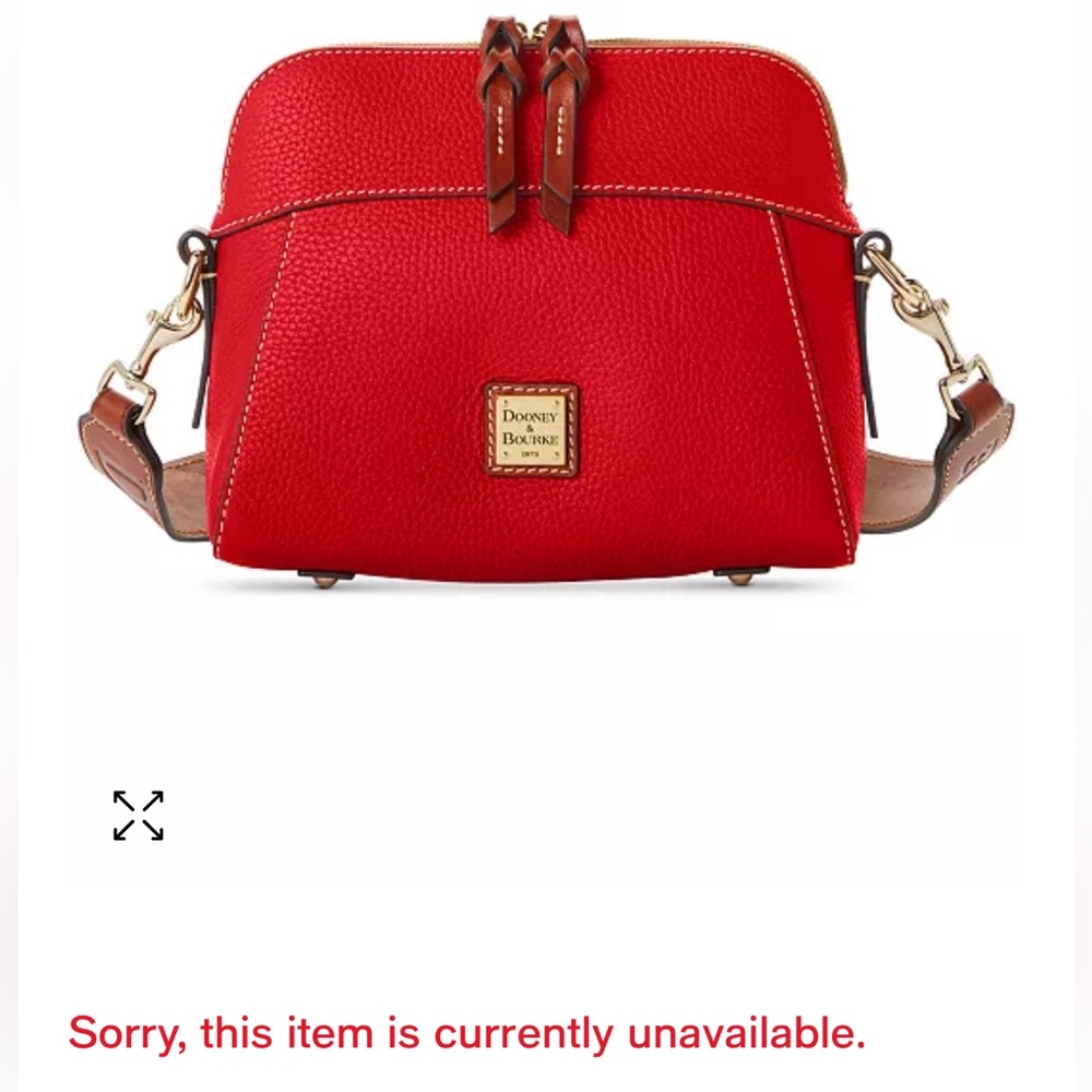 Sold Out Dooney & Bourke Pebble Leather Cameron Guitar Strap Bag